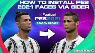 How to Install PES 2021 to PES 2018 Faces via Sider