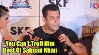 Best Of Salman Khan #ThrowBack  Salman Vs Media  Funniest Compilation