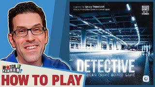 Detective A Modern Crime Board Game - How To Play