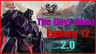 Gems of War The Onyx Giant Baldr Explore 12 Team. #crisp-purpose #gemsofwar