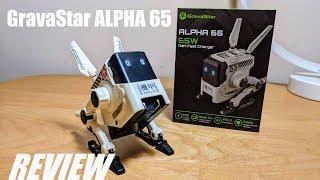 REVIEW GravaStar Alpha 65 - Robotic 65W GaN Fast Charger for Laptops & Smartphones - Cool Design