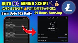 Auto LTC Mining Script Via Termux  24 HOURS Mining  How To Earn LTC   Landofbits Legit