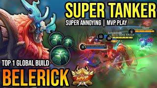 BELERICK BEST BUILD 2023  BUILD TOP 1 GLOBAL BELERICK GAMEPLAY  MOBILE LEGENDS