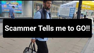 perfume seller Scammer Tells Me To GO  LEAVE Birmingham City Centre 