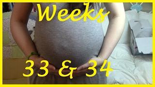 WEEK 33 and 34 DRIVING HURTS  BUMPDATE First Child IVF Success