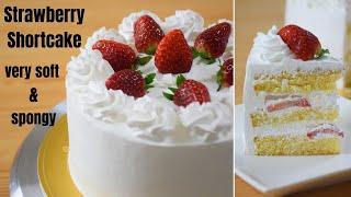 Strawberry Shortcake Recipe  Japanese Strawberry Cake  Manjaris Recipe