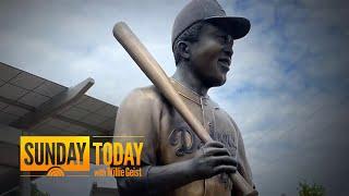 Community rallies to rebuild stolen Jackie Robinson statue