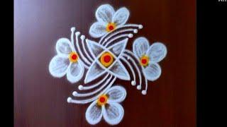 Beautiful muggulu collection  4 Attractive simple rangoli  New Kolam designs  small muggulu