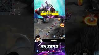 MOMENT OURA DIGOCEK NANA BADUTT #mobilelegends #nana #ouragaming