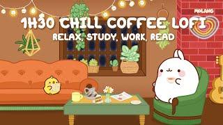 Chill Coffee Lounge   Lofi Music To Relax  Study  Work  Molangs Playlist 