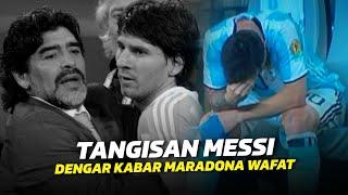 MERINDING  Begini Reaksi Lionel Messi Saat Dapat Kabar Sang Idola Maradona Telah Meninggal