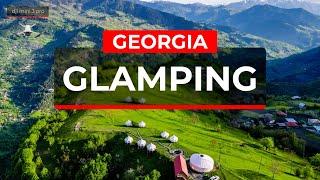 Глемпинг в горах Аджарии Грузия - Glamping Tago - Drone video