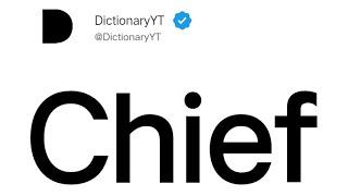 Chief Meaning in English