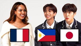 Japanese and Filipino Students Meets Beautiful French Women For The First Time l TOZ