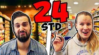 24 Std. NUR aus deinem GANG im SUPERMARKT essen 1 Tag nur Süßigkeiten? Getränke? oder TK Produkte?