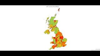 How to Create a UK County Heatmap in Excel