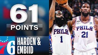 James Harden & Joel Embiid COMBINE for 61 points Dangerous Combo  January 14 2023