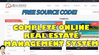 Complete Online Real Estate Management System in PHP MySQL  Free Source Code Download