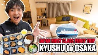 Japan New Overnight Ferry First Class Trip from Kyushu Fukuoka to Osaka Namba Ep.439