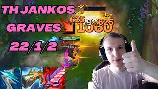 TH JANKOS PLAYS GRAVES VS POPPY JUNGLE EUW CHALLENGER PATCH 13.10 Full Gameplay