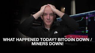 Down Huge Today What Happened Today With Bitcoin & Miners Hut 8 November Production Update.