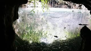 Cenote as Viewed from the Cave Tunnel