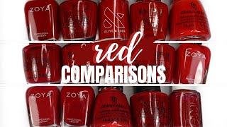 Red Polish Comparisons  Elizabeth Anne