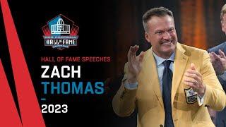 Zach Thomas Full Hall of Fame Speech  2023 Pro Football Hall of Fame  NFL