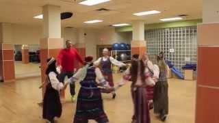 #ThisIsJonas JV teaches the Raptors Dance Pak traditional Lithuanian dancing