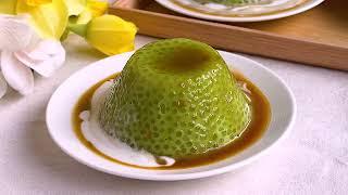 Pandan Sago Pudding  Gula Melaka Sago Pudding  香兰叶西米布丁  马六甲西米布丁