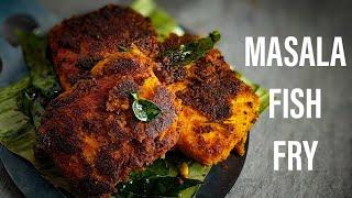 Fish Fry Recipe Indian Style  Masala Fish Fry in English  Crispy Salmon Fish Fry  Pan Fried Fish