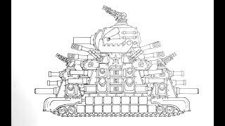 Drawing Cartoon Tank Part 6 - Cartoons About Tanks