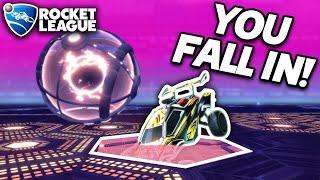 ROCKET LEAGUE DROPSHOT BUT YOU FALL IN THE PIT