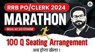 RRB POClerk Reasoning Marathon 2024  Seating Arrangement  Reasoning By Saurav Sir