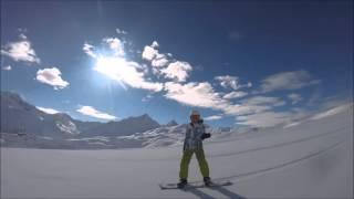 Feb 2016 Boarding Les Contamines