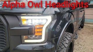 Alpha Owl Tri Pro headlights.