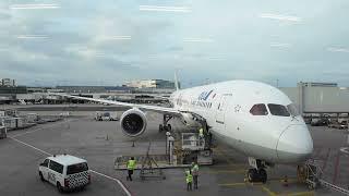 Cargo loading on ANA Boeing 787-9 Dreamliner. at Frankfurt Airport