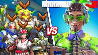 1 BUFFED Top 500 Lucio VS 5 Bronze Players - Who wins? ft. Eskay