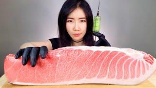 ASMR Whole Bluefin Tuna Belly Mukbang ft. Wasabi Cream