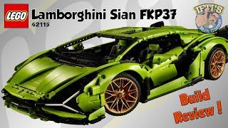 Lego Technic 18 Scale Supercar BUILD REVIEW  Lamborghini Sian FKP37  42115
