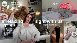 Our seperate RELAXING night routines... + reviewing TikTok viral beauty products 
