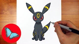 How To Draw Pokemon - Umbreon Easy Step by Step