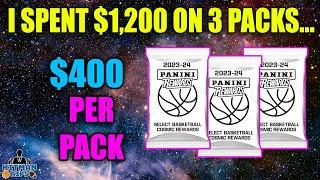 I SPENT $1200 ON 3 PACKS... 2023-24 Select Basketball Cosmic Packs - $400 PER PACK