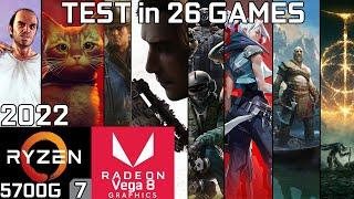 Ryzen 7 5700G Vega 8 & 16GB RAM  Test in 26 Games