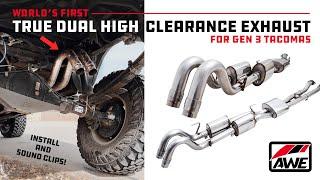 BEST Tacoma Exhaust The First REAL Dual Exhaust made for Offroad - by AWE Tuning