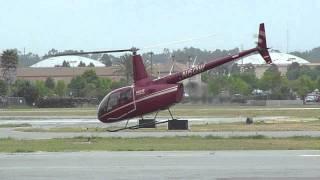 Robinson R66 Helicopter test flight hovering auto and takeoff at KTOA