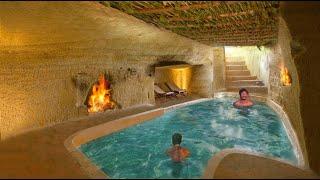 Unbelievable 60 day Build Underground Swimming Pool In Underground House  Full Video 