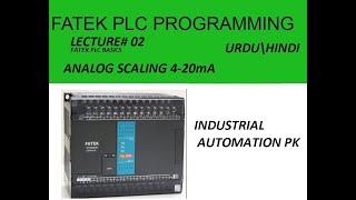 FATEK PLC ANALOG SCALING 4 - 20mA