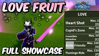 NEW Love Fruit Rework FULL SHOWCASE  Blox Fruits Love Fruit Full Showcase & Review