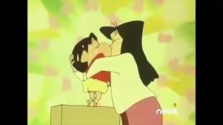 shin Chan kiss   shin chan best scean  shinchan deleted videos #29